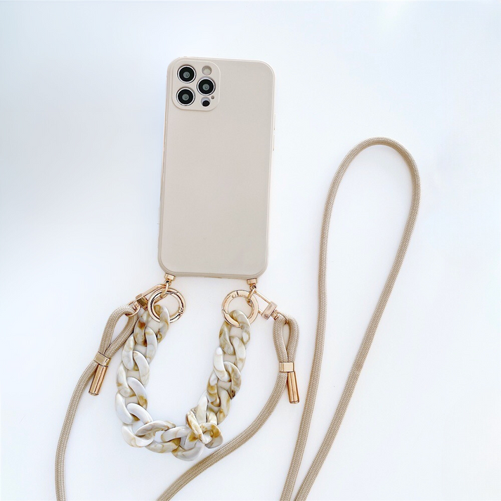 Amber beige: chain and cord shell set